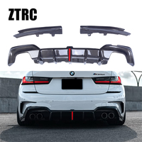 Difusor Trasero de Fibra de Carbono Estilo Kabul para BMW Serie 3 G20 G28 2019-2023
