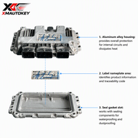 Module de commande du moteur ECU d'occasion 9679050580 0261S08590 ME7.4.4 pour Peugeot Citroën, ordinateur de moteur essence