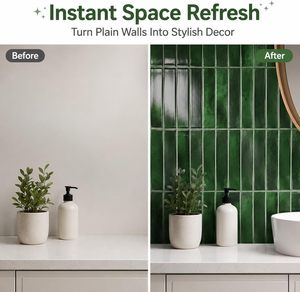 New Arrival Modern Self <strong>Adhesive</strong> 3D Gel Square <strong>Stone</strong> Texture Backsplash Wall Tile Vinyl Stickers for Kitchen Tiles - Product Image 3