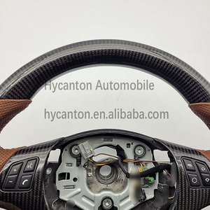 Volante Deportivo Personalizado con Indicador de Cambio de Marcha, Fibra de Carbono para <span class=keywords><strong>BMW</strong></span> M3 E90 E92 E93, Volante de Cartón PU, Pieza Automotriz Duradera - Product Image 4
