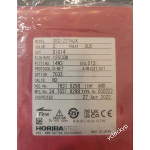 Horiba STEC Z700X MFC SEC-Z714JX 125CCM SiCl4 เครื่องควบคุมการไหลของมวล ใช้แล้ว - Product Image 2