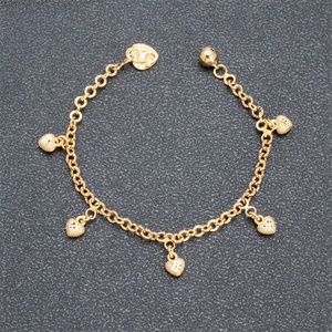 Pulseras de Latón Chapadas en Oro de 24k, Moda 2022, Venta al Por Mayor de Fábrica, Joyería Moderna para Mujer - Product Image 2