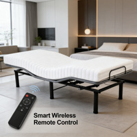 Cadre de lit inclinable et réglable moderne de taille King en gros |   Télécommande sans fil silencieuse et éco-durable |   Appartement adapté aux hôtels