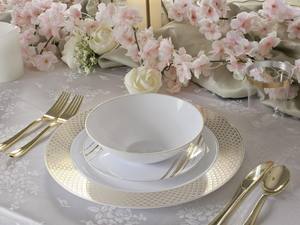 Plaque <span class=keywords><strong>En</strong></span> Plastique De Chine D'Evenement Mariage Assiette Couleur <span class=keywords><strong>Naturelle</strong></span> <span class=keywords><strong>Assiettes</strong></span> Plats <span class=keywords><strong>Ardoise</strong></span> a Fleurs Vertes Plaques Dur - Product Image 5