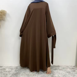 Hot Sale New Model Wholesale Open Front Long <b>Abaya</b> Muslim Clothing Women Traditional <b>Abaya</b> With Belt Best Color Ladies <b>Abaya</b> - Product Image 4