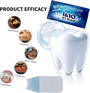 Disposable Wipe Oral Finger Brush Up Fast Stain Removal <b>Teeth</b> <b>Cleaning</b> <b>Tool</b> Portable Soft Gentle Toothbrush Non-Sensitive Wipe - Product Image 4