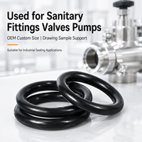 Joint torique en silicone VMQ résistant aux hautes températures pour raccords sanitaires, vannes, pompes, taille personnalisée OEM
