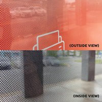 Rouleau de film PVC à vision unilatérale imprimable, taille personnalisée, perforé, vinyle auto-adhésif pour impression éco-solvant UV