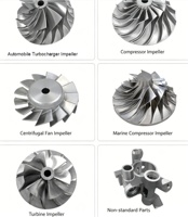 Hélice en acier inoxydable usinée CNC de haute précision à 5 axes pour pompe à eau, bateau et jet ski