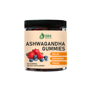 Gomitas Veganas de Ashwagandha para la Salud y Vitalidad, Suplemento de Extracto de Raíz de Ashwagandha, Venta al por Mayor de Fábrica, para el Alivio del Estrés - Product Image 1