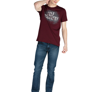 T-shirts à col rond en coton de meilleure qualité pour hommes Stock de gros T-shirts imprimés de fitness à manches courtes avec sonnerie pour hommes - Product Image 5