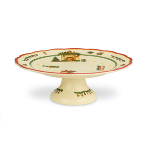 Support à gâteau de Noël 28 cm, vaisselle décorative pour les fêtes - Product Image 1