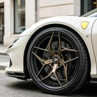 Jantes en fibre de carbone forgée Bku pour Ferrari 458 F430 360 488 F12 SF90 F8 21 22 pouces, jantes en alliage pour voitures particulières 5x114.3 5x108