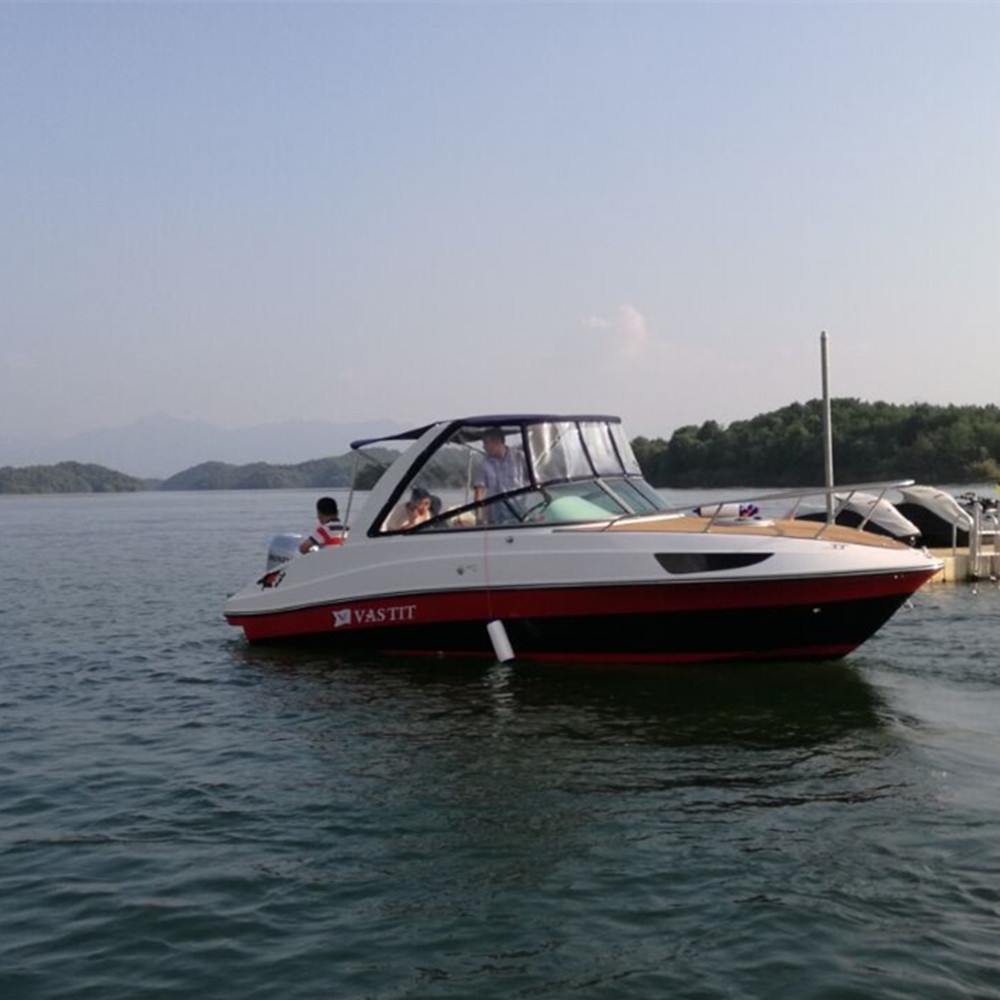 China herstellung 24 ft kabine cruiser fiberglas außenbordmotor für verkauf