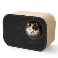 Carton ondulé Cat Scratcher House Paper Cat House Scratcher avec trou
