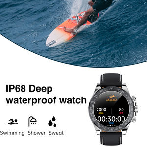 AW13 Mode-Smartwatch mit Herzfrequenz- und Gesundheitsüberwachung, Leder, für Outdoor-Sportarten, Herren-Smartwatch für iOS und Android - Product Image 3