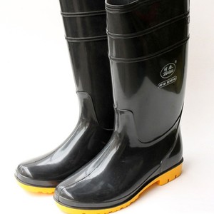 Botas de lluvia impermeables unisex Litae Black hasta la rodilla para fabricación mecánica - Product Image 2