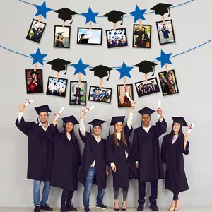 Set dekorasi bendera kertas wisuda bendera pesta foto bendera grosir dekorasi pesta Bunting