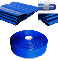 Tuyau d'irrigation agricole Tuyau plat en PVC 5 "125mm 3 pouces 80mm 100mm Tuyau plat noir