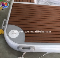 Isla inflable al aire libre, plataforma flotante para nadar en el mar, hecho en China, 4,6 m x 3,6 m