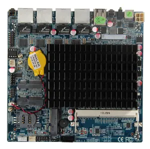 הזול ביותר ב-תל Atom Dual Core D525 מעבד LAN חומת אש האם DDR3L SATA SSD 4LAN