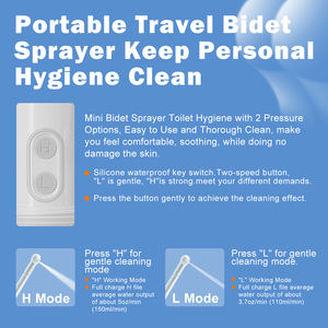 Pulverizador de bidé de mano con botella de plástico de 140ML Cómodo bidé de viaje <span class=keywords><strong>para</strong></span> dama y <span class=keywords><strong>para</strong></span> hombre - Product Image 5