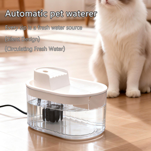 Fontaine à eau portable OEM 2026 de 1,5 L en plastique pour animaux de compagnie, distributeur d'eau intelligent électrique avec filtre pour chats et chiens, circulation automatique - Product Image 4