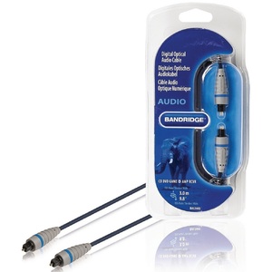 สายสัญญาณเสียงดิจิตอลแบบ Toslink ชาย ยาว 3 เมตร ยี่ห้อ Bandridge สีฟ้า - Product Image 2