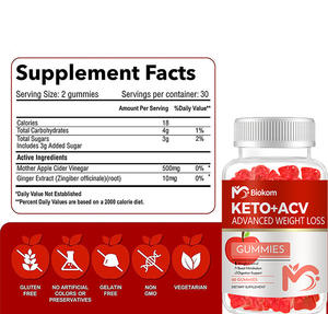 ホットセールおいしいアップルサイダービネガーガミー天然植物エキス油燃焼脂肪重量損失ガムデトックスブースト代謝 - Product Image 2