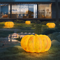 Lanterne solaire d'extérieur en forme de citrouille, étanche IP65, pour jardin, paysage, zone scénique, ferme, pelouse, ambiance Halloween visage de fantôme