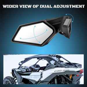 Espejo Retrovisor Lateral <span class=keywords><strong>Maverick</strong></span> <span class=keywords><strong>X3</strong></span> Estilo Racing Compatible con <span class=keywords><strong>Can</strong></span>-<span class=keywords><strong>Am</strong></span> <span class=keywords><strong>Maverick</strong></span> <span class=keywords><strong>X3</strong></span> XRS XDS MAX Todoterreno 2017 2018-2023 - Product Image 3