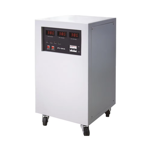 Regulador Automático de Voltaje Trifásico Compensado ZHONGSHAN <span class=keywords><strong>KEBO</strong></span> PT3-15KVA AC AVR, 50/60Hz, Pantalla Digital de Aluminio, 98% de Eficiencia - Product Image 1