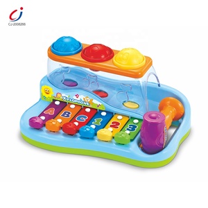 Jouets musicaux pour bébés, xylophone en plastique, jouets éducatifs, marteau à billes, piano à marteler - Product Image 5