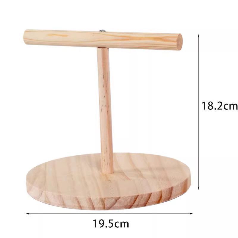 Support à oiseaux rond A08 - Version en bois massif