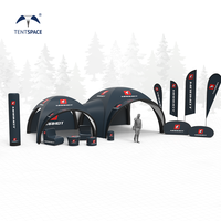 Grande Structure Pneumatique Hexagonale Étanche, Tente Gonflable pour Événements Extérieurs, Auvent Gonflable, Gazebo d'Extérieur