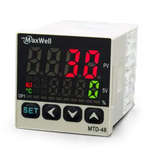 جهاز تحكم في درجة حرارة ودرجة الحرارة طراز MTD-48 من Pidmaxwell مع شاشة عرض C وF