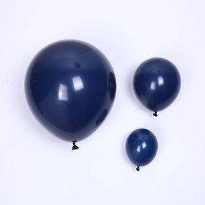 ลูกโป่งยางกลมขนาด 10 นิ้ว น้ำหนัก 2.2 กรัม และ 1.5 กรัม สีน้ำเงินเข้มแบบเรโทร สำหรับตกแต่งงานปาร์ตี้วันเกิด - Product Image 5