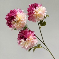 Fleurs artificielles en soie de pivoine de Luoyang à double pétale et d'hibiscus, nouveau style chinois, pour décoration de meubles et mariage traditionnel chinois