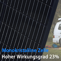 Panneau solaire flexible monocristallin 100W, fin et léger, pour usage hors réseau et marin, type Topcon, efficacité 25,4%, CE ROHS eGo S100M IP68