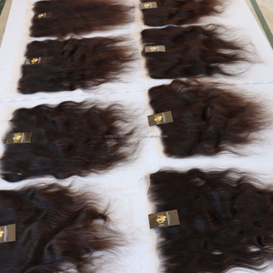 Cabello humano indio sin procesar, encaje Frontal HD transparente suizo - Product Image 2