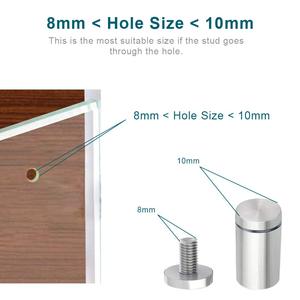 Placa acrílica de acero inoxidable para clavos, accesorios decorativos fijos, tornillos para publicidad - Product Image 5