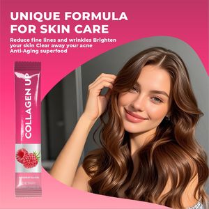 OLLI, polvo de colágeno de belleza de alta calidad con vitamina <span class=keywords><strong>C</strong></span>, suplemento brillante para blanquear la piel saludable, bebida instantánea sólida de arándano - Product Image 6