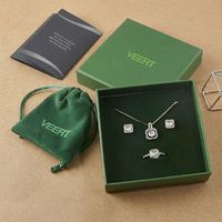 Boîte d'emballage rigide pour bijoux mini-bracelets personnalisés pour femmes avec laminage brillant/mat, haut de gamme, portable