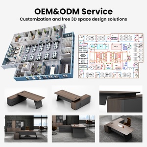 Modern Office Furniture <b>Desk</b> High Tech Executive <b>Desks</b> Boss L Shaped CEO Office <b>Desk</b> - Product Image 2