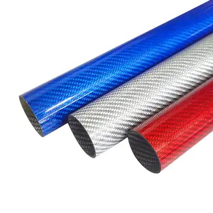 厂家直销定制碳纤维管，28毫米3k光泽哑光碳纤维管