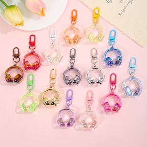Nouveau Porte-clés Écouteurs 3D Dessin Animé 2026, Mini Breloque de Sac Tendance, Pendentif Accessoire de Sac en Acrylique, Cadeau - Product Image 6