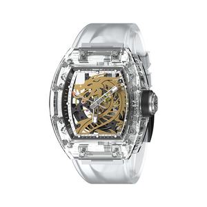 CRONUSART kendi marka 44mm safir cam mekanik İzle OEM ODM görünür hareketi Hollow geri toplanabilir - Product Image 1