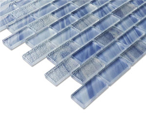 <span class=keywords><strong>Mosaico</strong></span> in Vetro Cristallo <span class=keywords><strong>Digitale</strong></span> a Getto d'Inchiostro Blu e Bianco Misto - Product Image 5