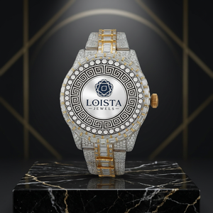 Reloj Mecánico LOISTA de Alta Calidad con Movimiento Automático, Esfera Árabe Plateada, Moissanita y Diamantes Cuadrados, Estilo Hip Hop - Product Image 2