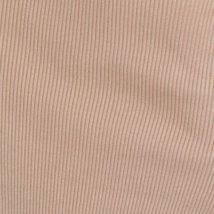 Robe longue moulante côtelée beige élégante et décontractée sans manches à col licou avec fente pour femme, collection été 2023 OEM - Product Image 6